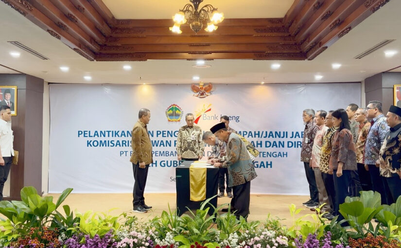 Gubernur Luthfi Resmi Lantik Direksi Baru Bank Jateng